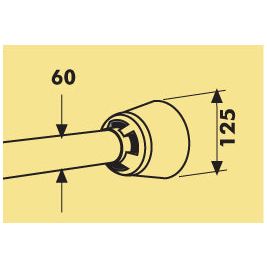 Technical drawing showing measurements of an object with a PTO Guard by Sparex (Part No. S.10787). The length is 660mm, and the width is 125 units.