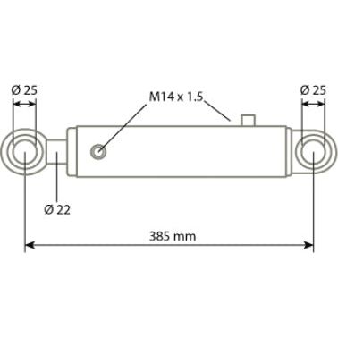 Steering Cylinder
 - S.107901 - Farming Parts