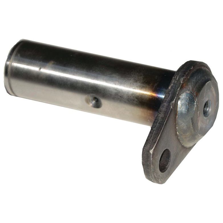 Image of a Sparex Twin Steering Cylinder Outer Pin (4WD), featuring a metallic cylindrical shape and a flat, perforated base. Part No. S.107915.