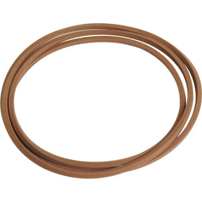 A Sparex Brake Piston Seal (Sparex Part No.S.107993) is a brown rubber O-ring laying flat, forming an enclosed circular shape, commonly used in various models including Ford New Holland and Fiat F100.