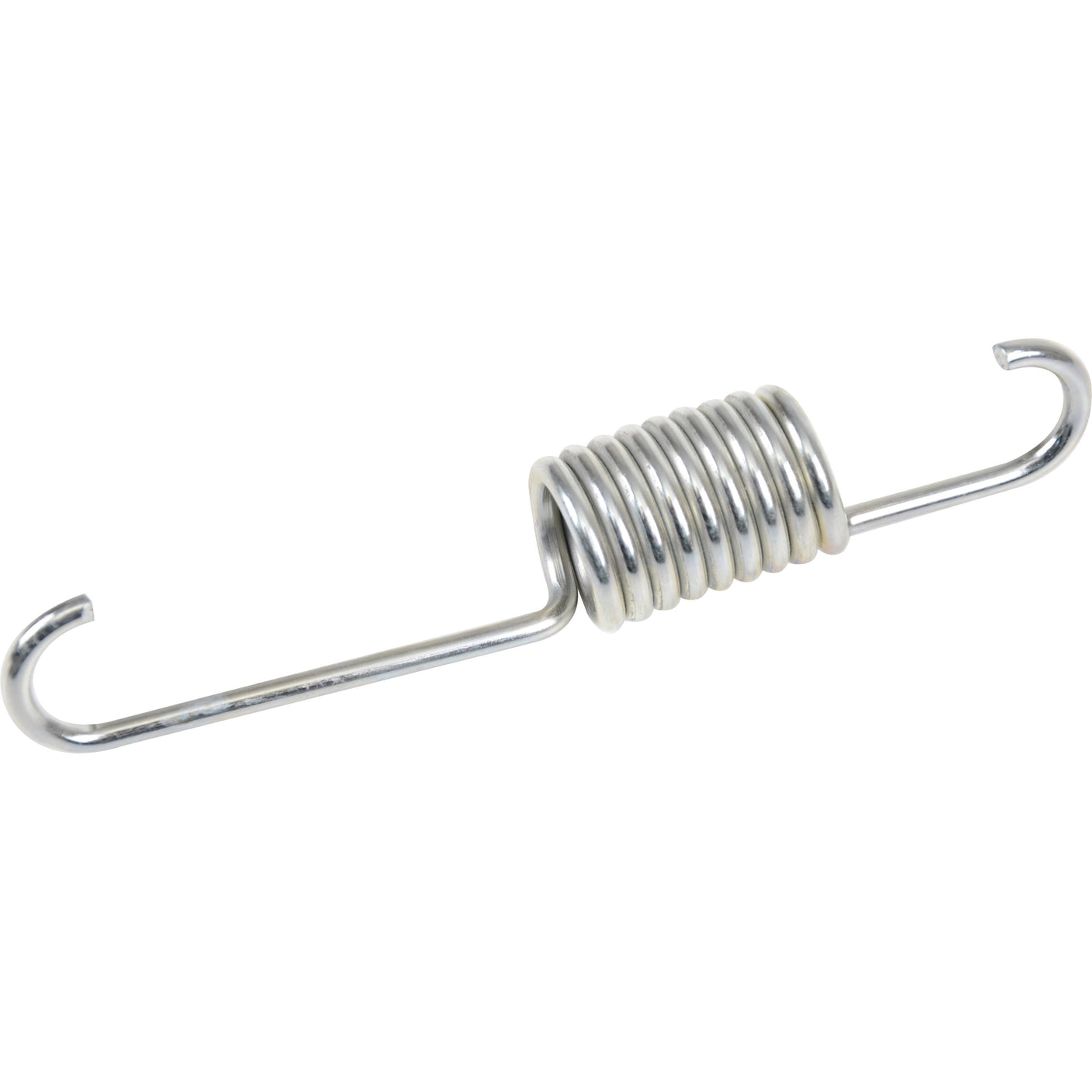 A Sparex metal tension spring, featuring a coiled middle section and hooks at both ends, similar to the ones used in Case IH agricultural machinery, shown against a plain white background. This product is identified as Spring | Sparex Part No.S.108068.