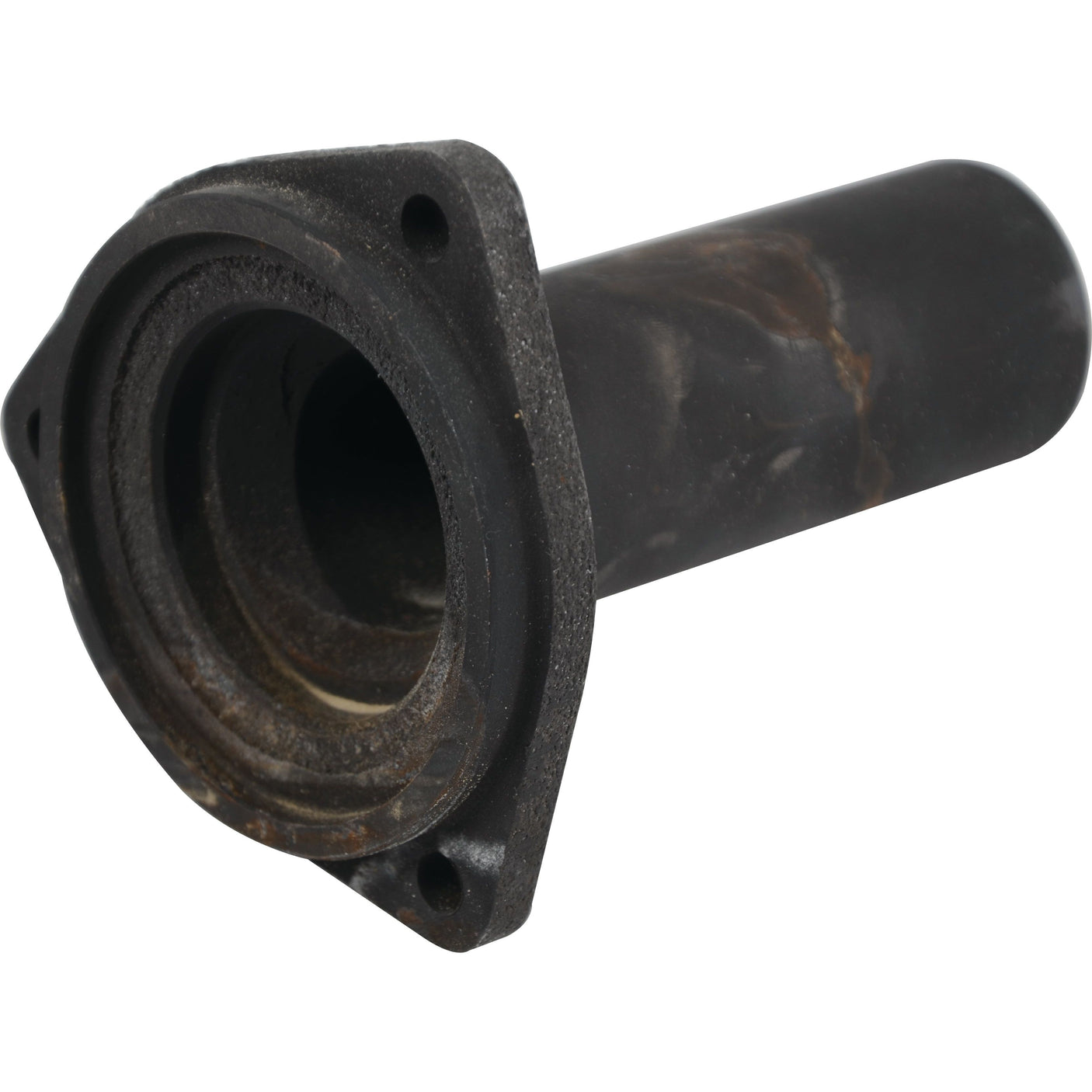 A weathered, cylindrical metal pipe with a wide flange and four bolt holes, possibly the Input Shaft Housing from Sparex (Part No.S.108102), used for industrial or automotive systems such as those found in Case IH or Ford / New Holland machinery.