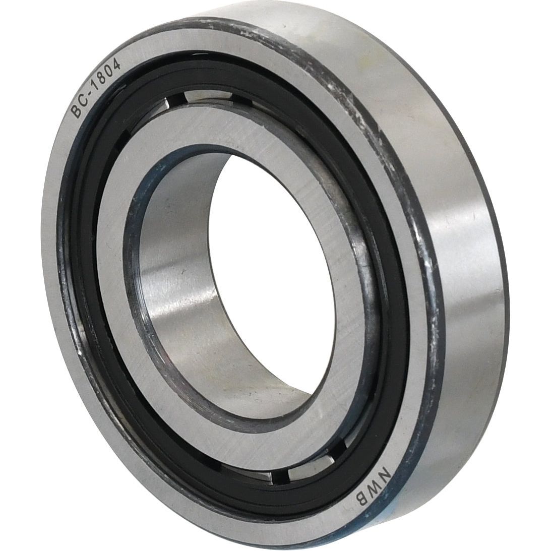 A cylindrical roller bearing with the marking "BC-1804" and "NWB" engraved on its outer ring, designated as Bearing - S.108115 from the Sparex brand.