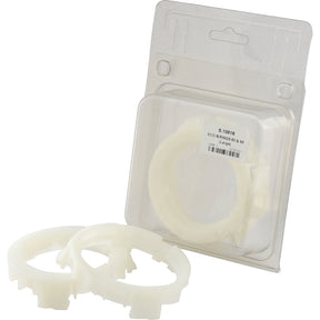 Two white plastic ECO B/RINGS 60 & 68 (Large) by Sparex (Part No. S.10816) are displayed, with a third ring partially visible inside an open Agripak package.