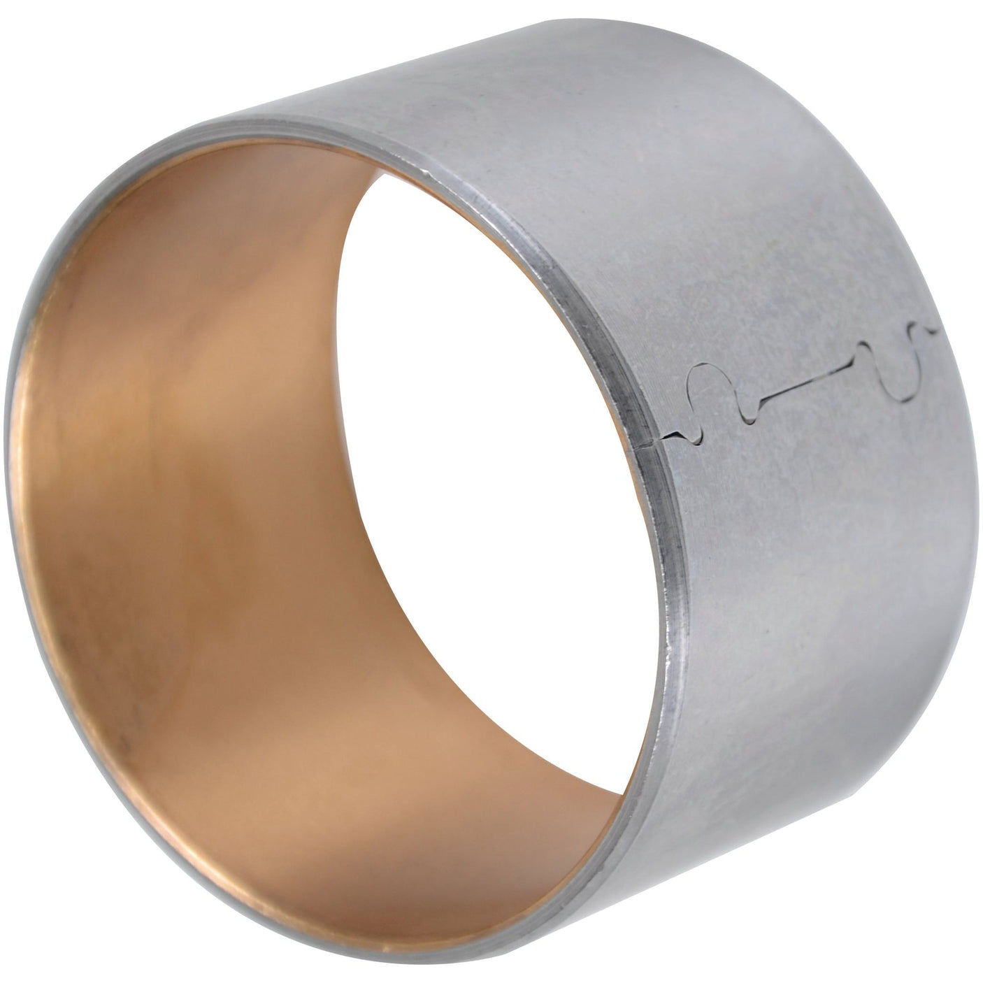 A Bush (Sparex Part No. S.108346) by Sparex, a metallic cylindrical bushing with a smooth interior surface and a light-colored exterior, compatible with Case IH / International Harvester equipment.