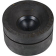 The Sparex Hydraulic Piston Vibration Isolator (Part No. S.108423) is a black, round, rubber component featuring a hollow central indentation, making it ideal for use in hydraulic piston systems.