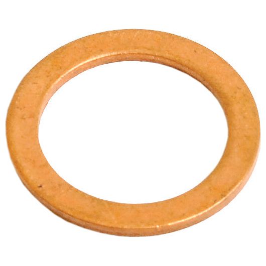 A Sparex Hydraulic Cylinder Gasket (Sparex Part No. S.108441) is a copper washer with a smooth, flat surface and circular shape, often used as a gasket in hydraulic cylinders for Case IH and International Harvester machinery.