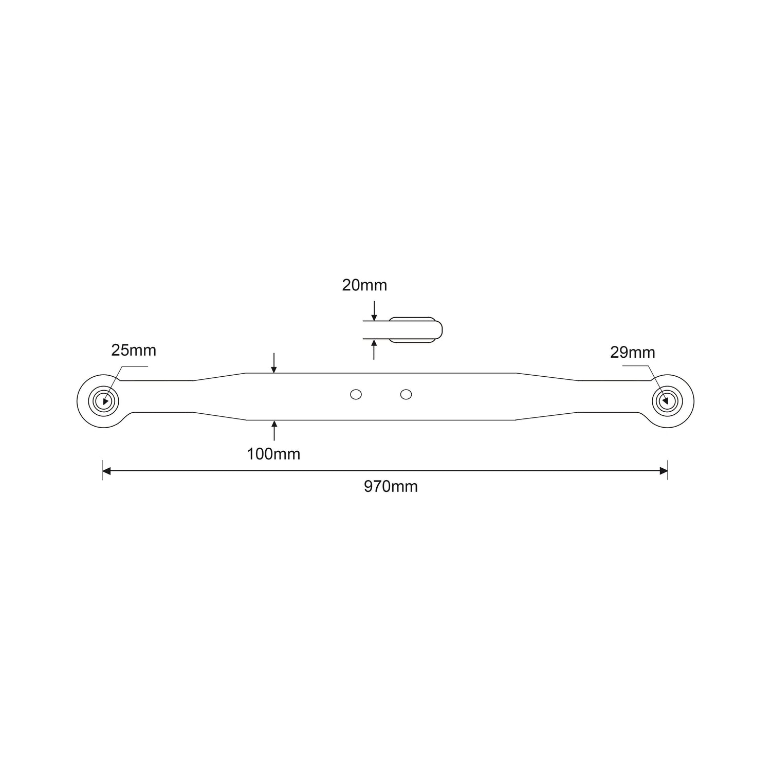 Lower Link Lift Arm - Complete (Cat. 1/2)
 - S.108574 - Farming Parts