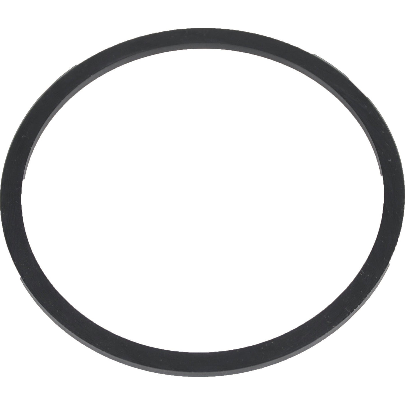 Image of a simple, black rubber O-ring in a circular shape, commonly used as a seal in mechanical assemblies, such as those found in Sparex Hydraulic Pump Gasket | Sparex Part No.S.108644