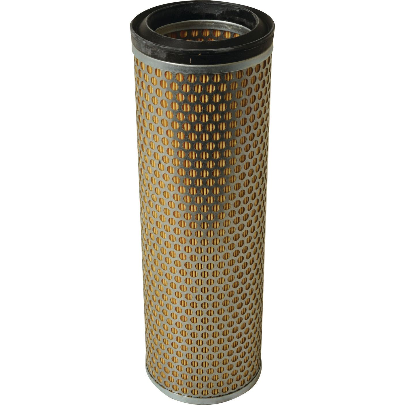 The Sparex Air Filter - Inner - AF25357 (Sparex Part No. S.108769) features a cylindrical design with a perforated metal exterior and an inner lining, making it ideal for use in automotive and machinery applications.