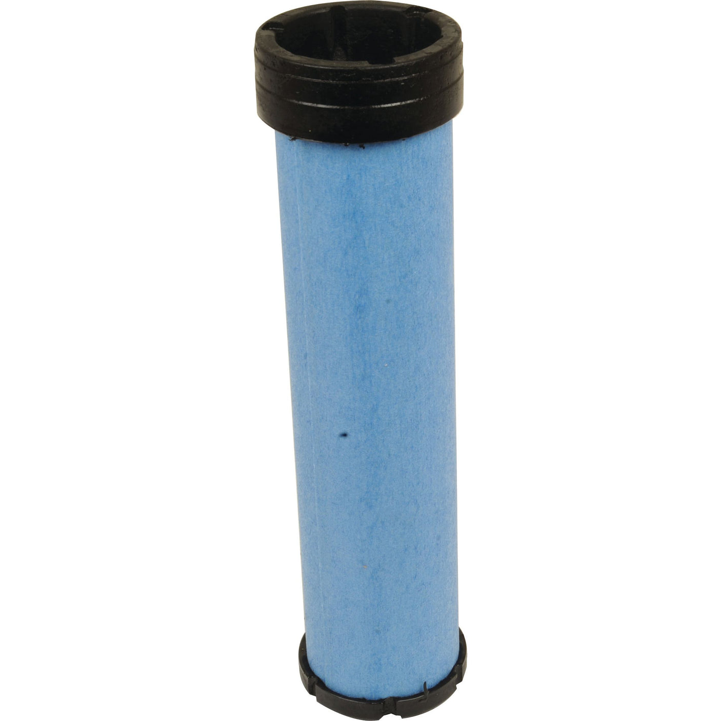 The Air Filter - Inner - AF25484, identifiable by its sleek and vertical blue cartridge with black end caps, is displayed against a white backdrop, showcasing a design that mirrors the sophistication of the Sparex Part No. S.108780.