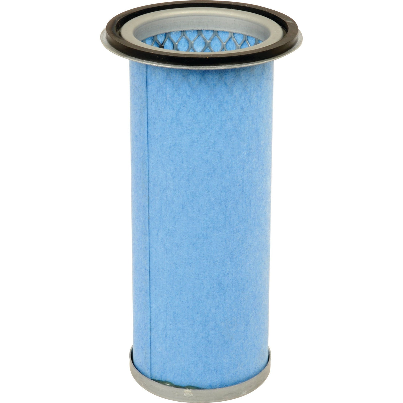 A cylindrical blue Sparex air filter, model AF25529 (Sparex Part No. S.108787), with metal mesh and rubber seals at both ends.