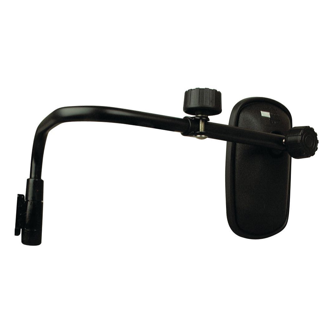 A Sparex Mirror Arm Assembly - Adjustable (380 - 530mm) RH, featuring a black adjustable arm with a circular base and a knob for tightening, reminiscent of the robust design seen in Britax systems.