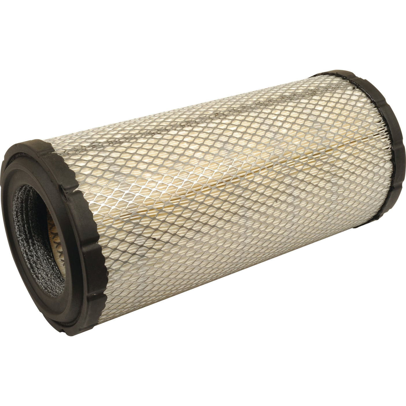 Discover the Sparex Air Filter - Outer (AF25557 | S.108794), featuring a durable cylindrical design with a metal mesh exterior and rubber ends, ideal for efficient filtration in Case IH engines or HVAC systems.