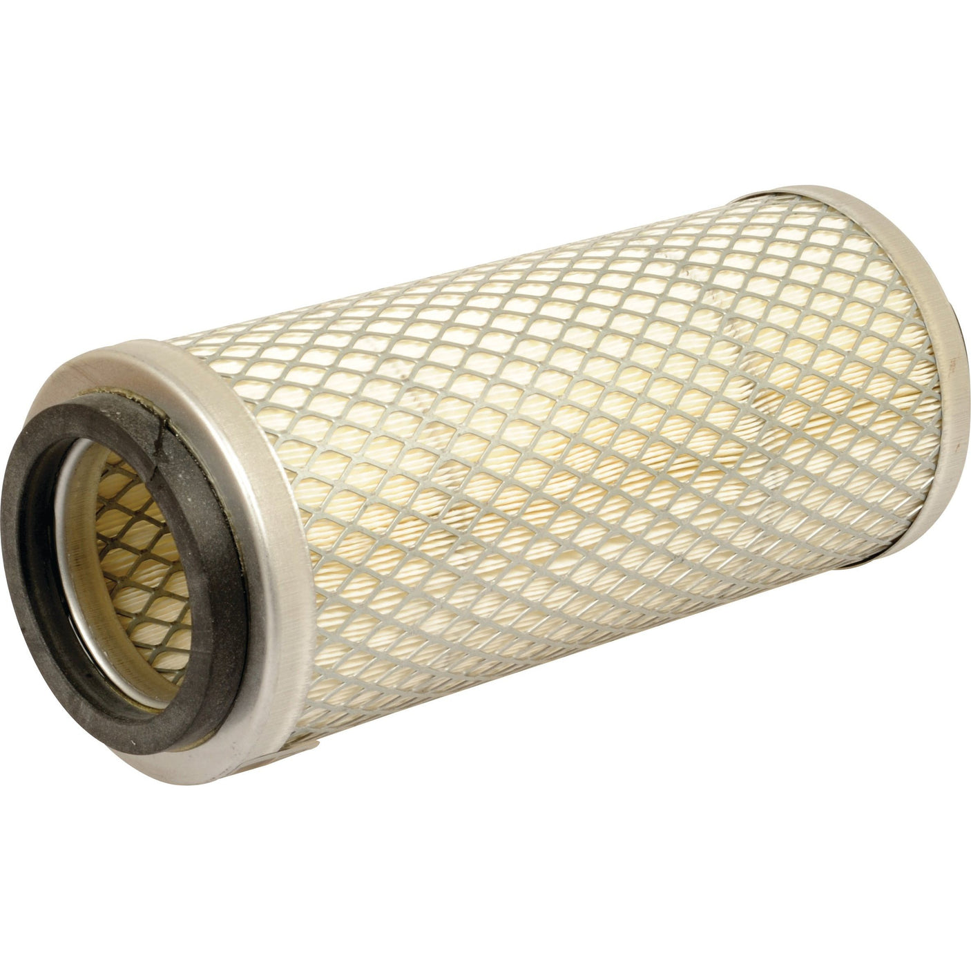 Introducing the Sparex Air Filter - Outer - AF25578M (Sparex Part No. S.108800), a cylindrical filter featuring a durable metal mesh exterior and rubber components on both ends, ideal for your Kubota equipment.