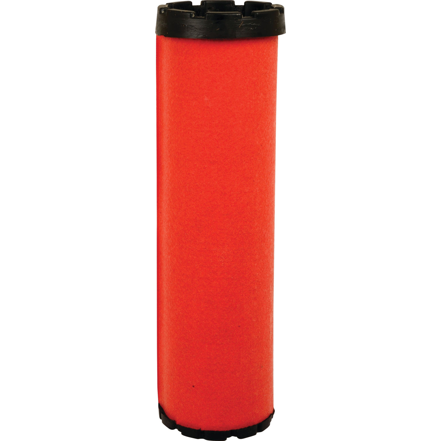 A cylindrical red air filter with black end caps, the Sparex Air Filter - Inner - AF25755 (Sparex Part No. S.108818) is perfect for AGROTRON machinery.