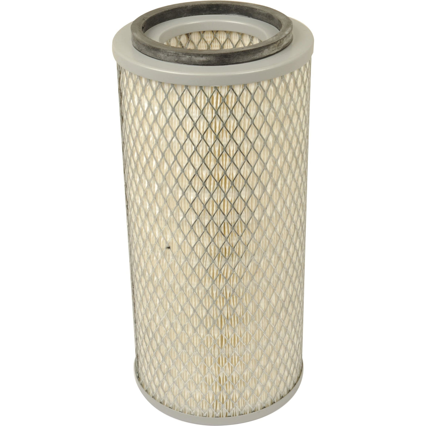 The Sparex Air Filter - Outer - AF4058 (Sparex Part No. S.108894) is a cylindrical air filter with a mesh outer layer and an internal paper filter element, featuring rubber seals on the ends. Designed to fit Case IH equipment, this durable model ensures optimal performance and efficiency.