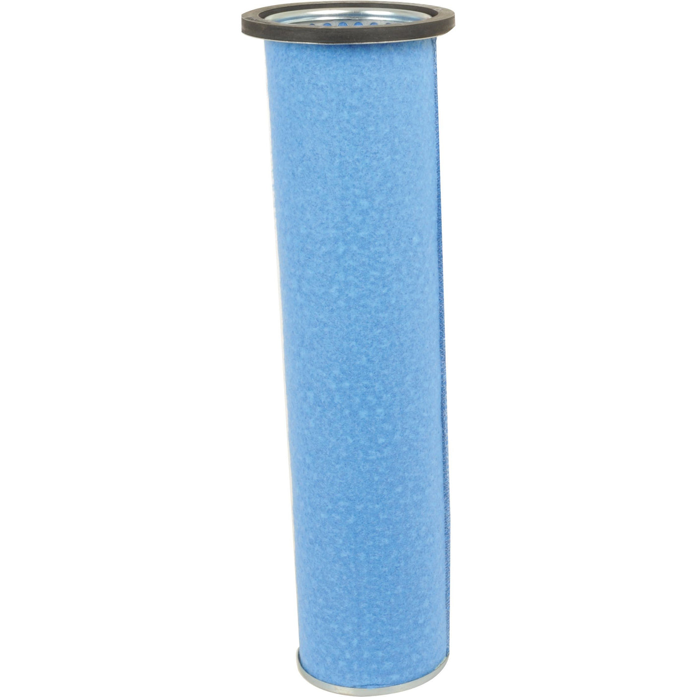 A blue, cylindrical Sparex Air Filter - Inner (Model AF4103, Part No. S.108902) with black rubber rings on both ends, standing upright.