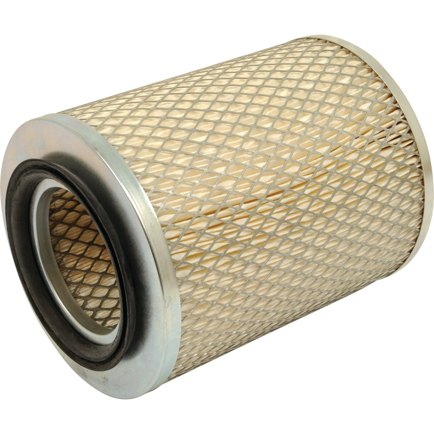 The Air Filter - Outer - AF4137, also known as Sparex Part No.S.108905, is a cylindrical air filter featuring a metal mesh exterior and a rubber-sealed opening on one end, designed by Sparex for optimal performance.