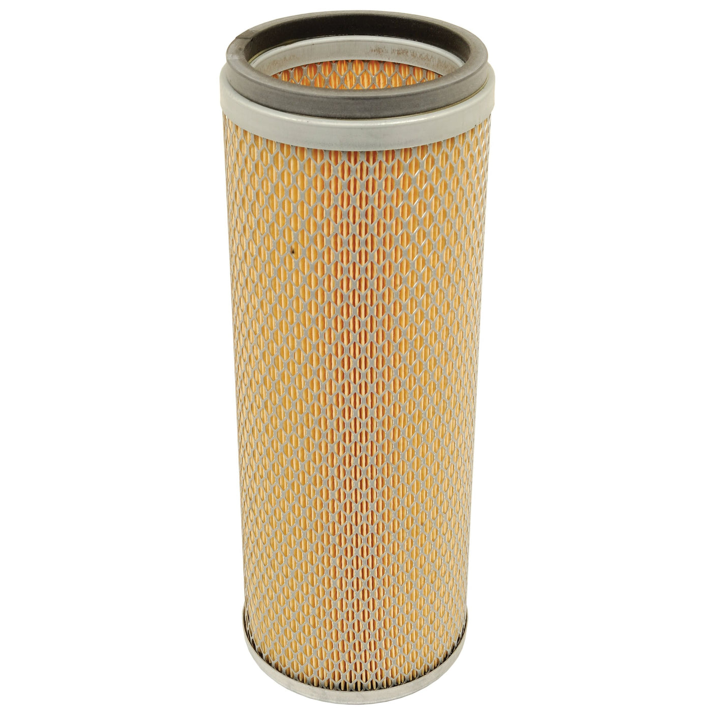 The AF4994 inner air filter, available as Sparex Part No. S.108966, boasts a metallic frame with an eye-catching orange-colored mesh exterior for robust performance. Manufactured by Sparex, this cylindrical filter ensures superior filtration to provide optimal engine protection.