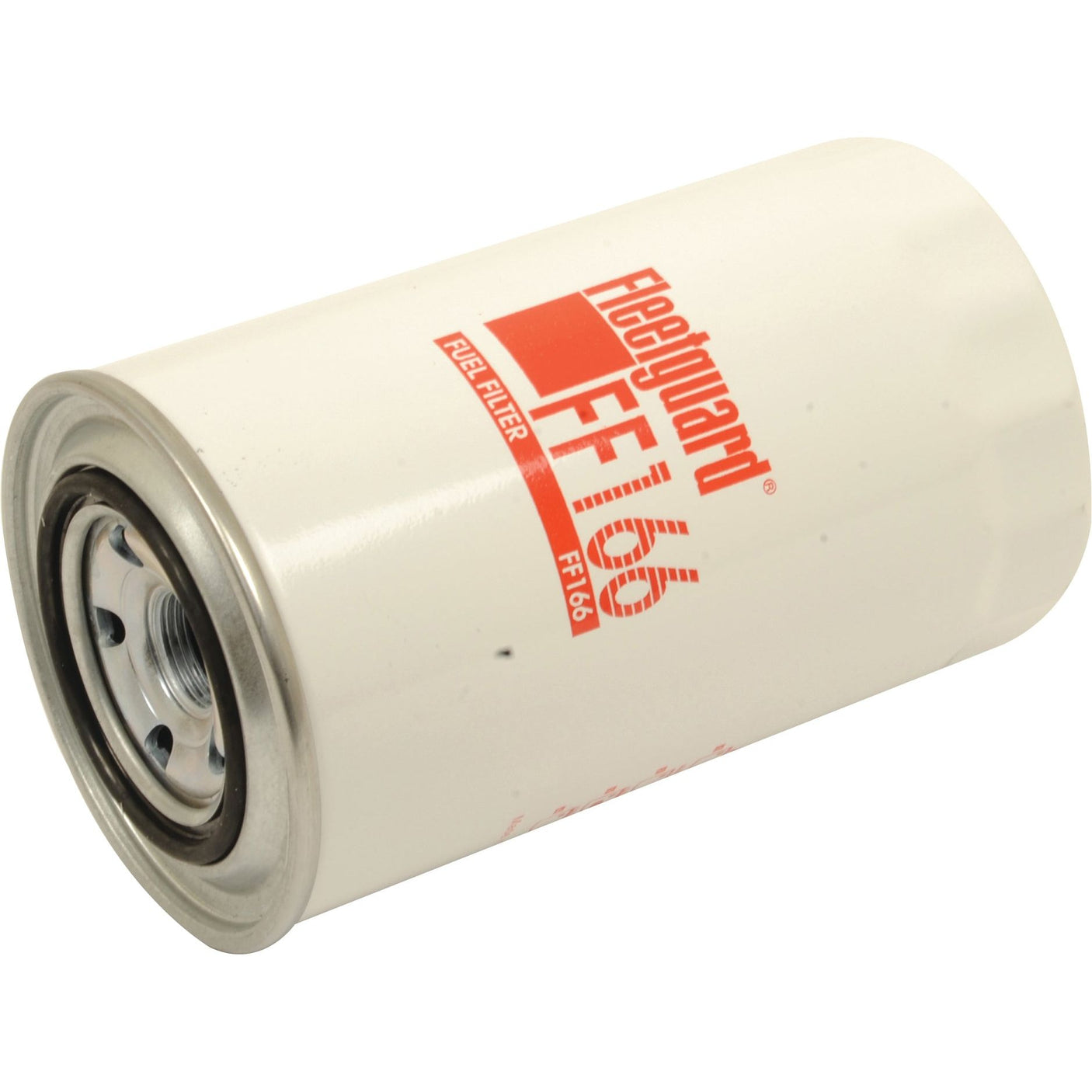 A white cylindrical fuel filter with "Sparex FF166" and "S.109022" printed in red letters on the side.