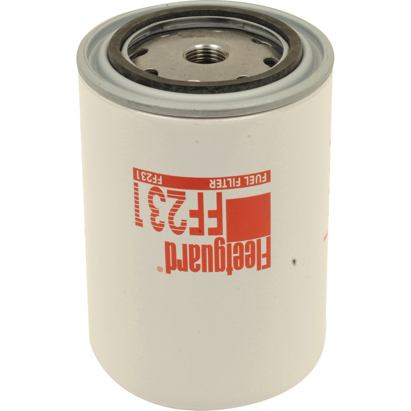 A white cylindrical fuel filter with the red text "Sparex FF231" printed on the side, viewed against a plain background. This essential Sparex component is perfect for maintaining the performance of your Claas JAGUAR.