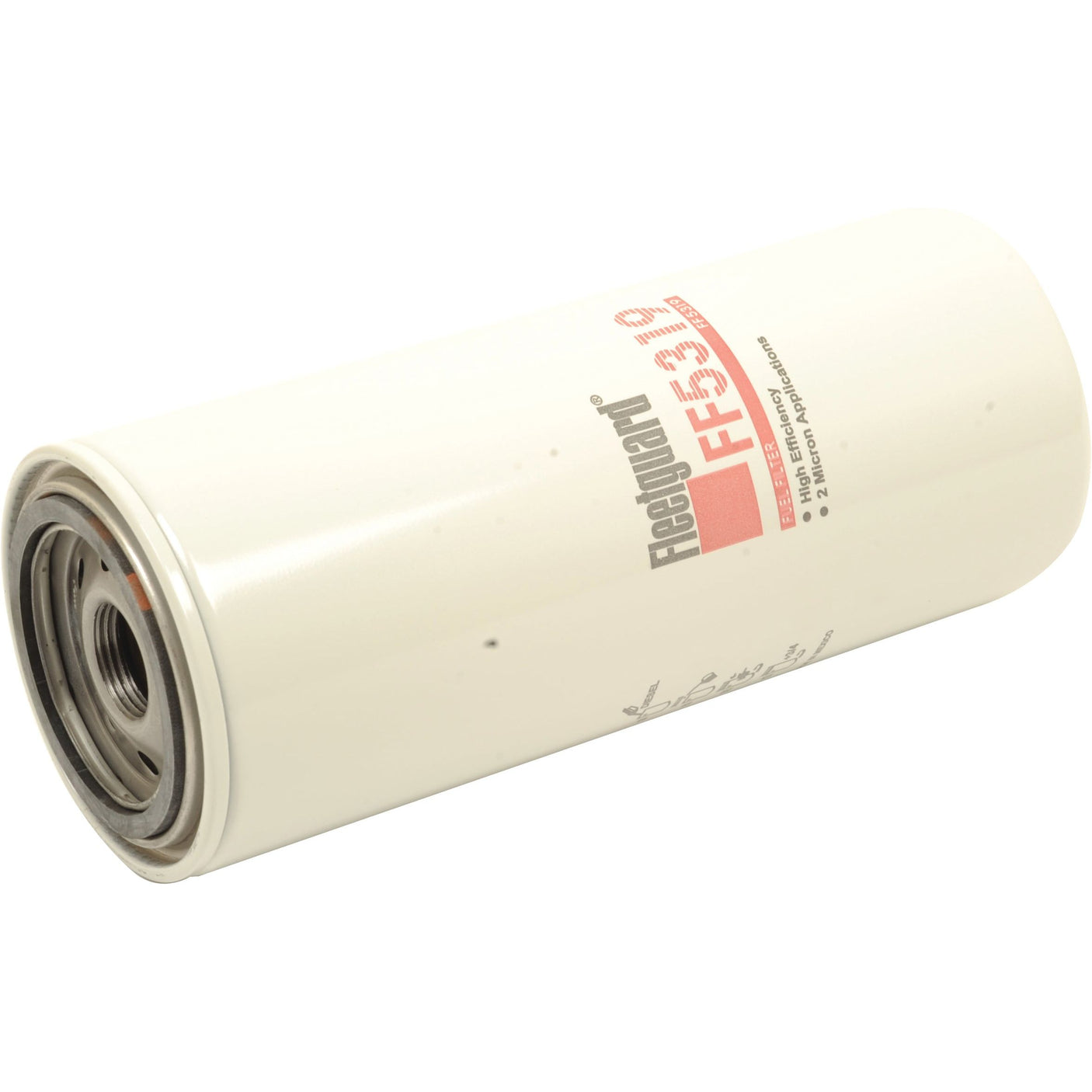 Image of a cylindrical fuel filter with "Sparex S.109081" labeled on it. The white spin-on filter features metal threading on one end.