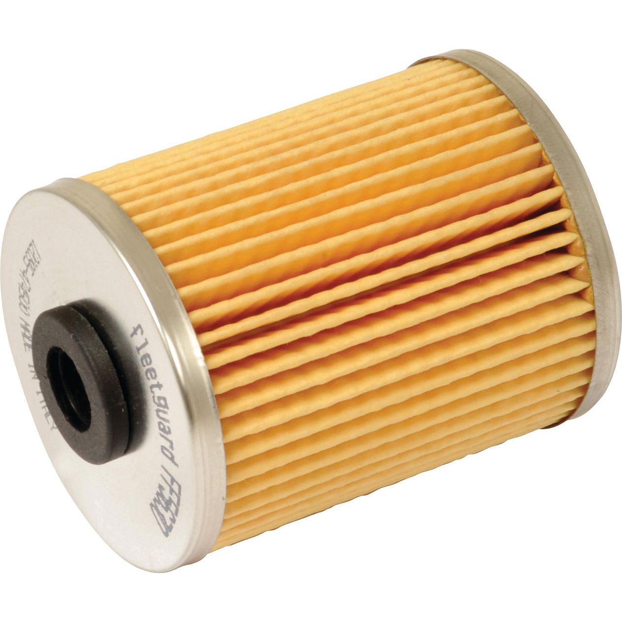 Close-up image of a Sparex cylindrical pleated paper fuel filter with metallic ends, labeled "Fuel Filter - Element - FF5630 | Sparex Part No.S.109096.