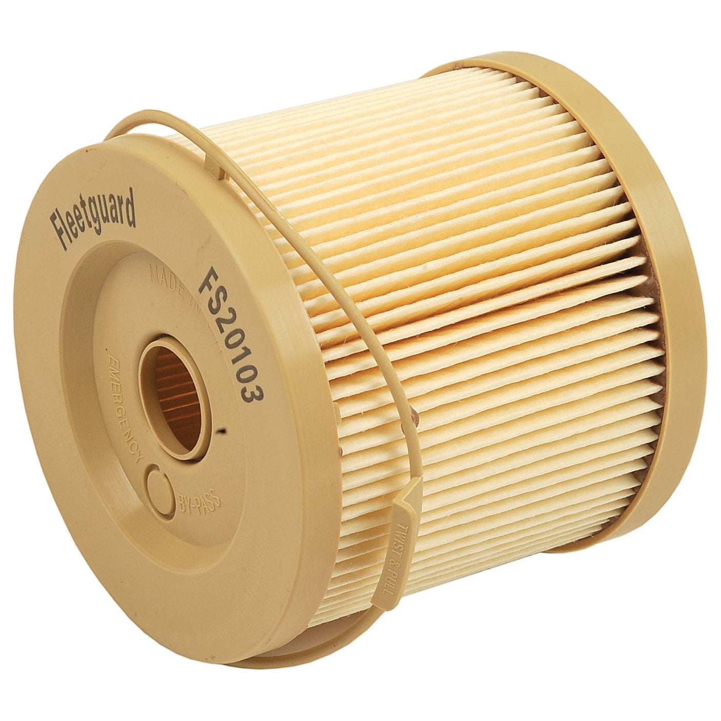 The Sparex HF28812 hydraulic spin-on filter (part number S.109199) features pleated paper media and beige plastic end caps, along with a pull handle for easy removal. It is ideal for use in Massey Ferguson machinery.