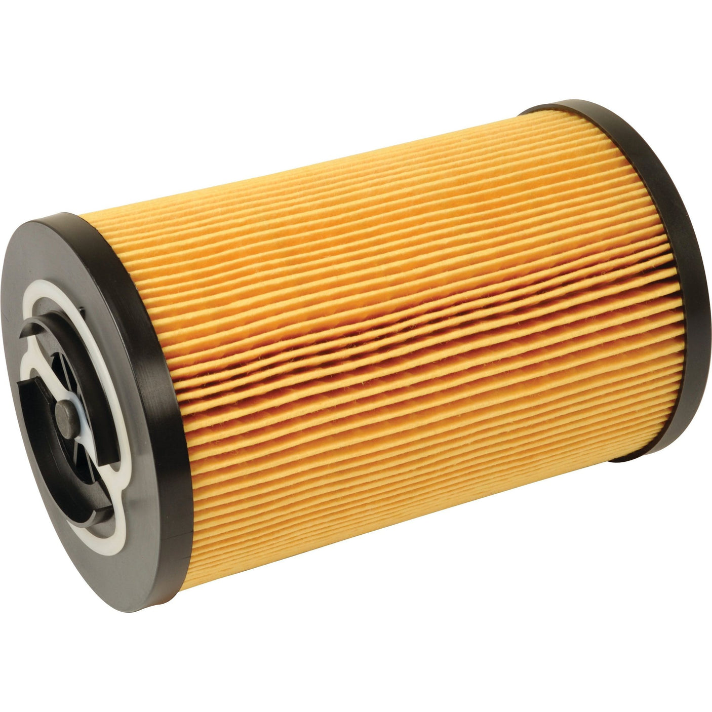 A hydraulic filter element featuring pleated paper, black end caps, and a white internal support structure, similar to those found in Fleetguard filters, offered under the brand Sparex as Product No. S.109239 (Hydraulic Filter - Element - HF35216).