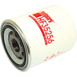 A Hydraulic Filter - Spin On - HF35256 by Sparex (Sparex Part No.S.109241) featuring a white design with a metal base and red text displaying the filter model number, ideal for Deutz-Fahr AGROTRON tractors.