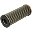 The Sparex Hydraulic Filter Element (Sparex Part No. S.109311), also known as the Fleetguard HF6302, is a cylindrical metal and plastic hydraulic filter with a pleated design, featuring a central hole, orange end caps, and an overall height of 209mm.