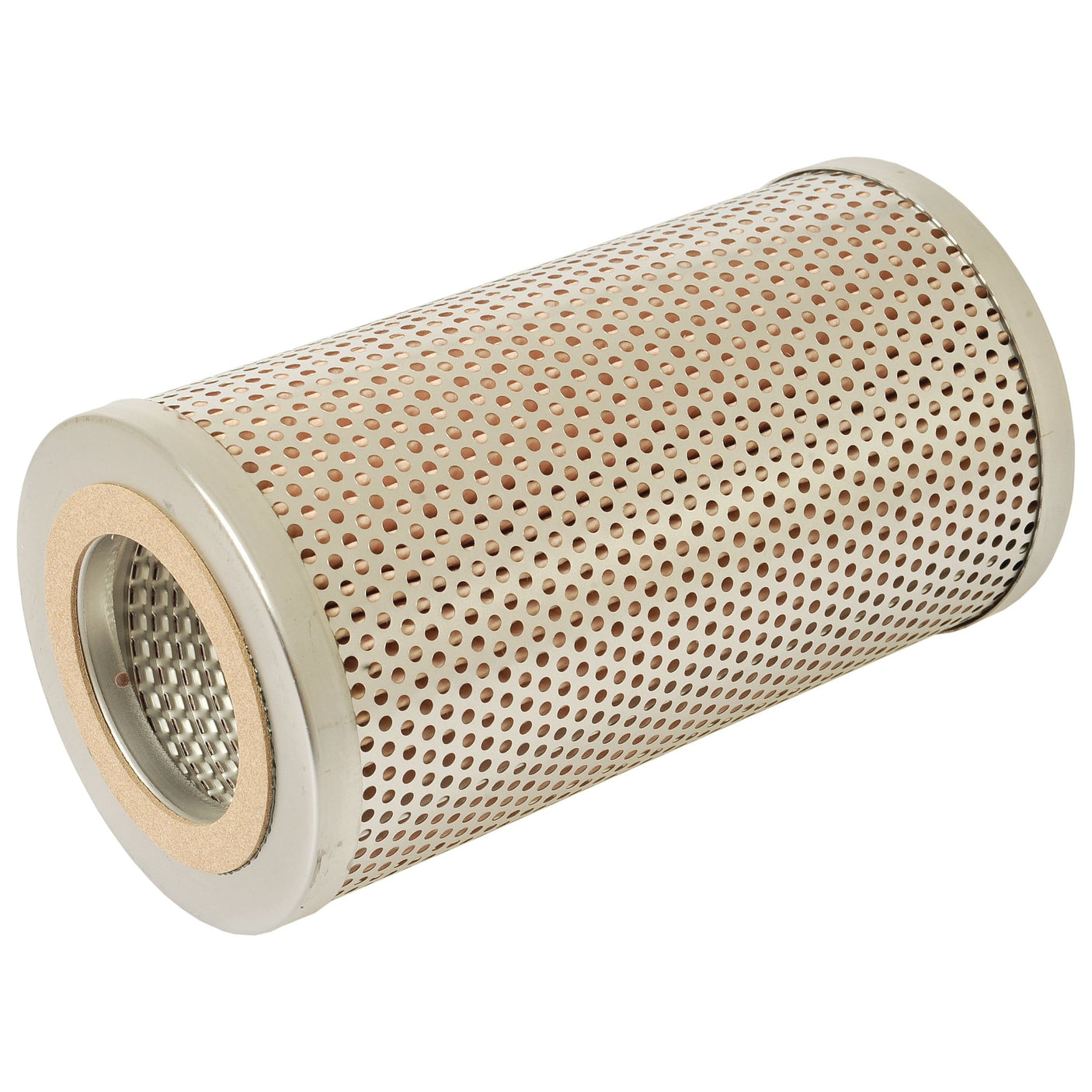 A hydraulic filter element from Sparex, specifically the HF6459 (Sparex Part No. S.109324), characterized by a cylindrical shape with a perforated metal outer casing and inner mesh, along with beige end caps and a central opening.