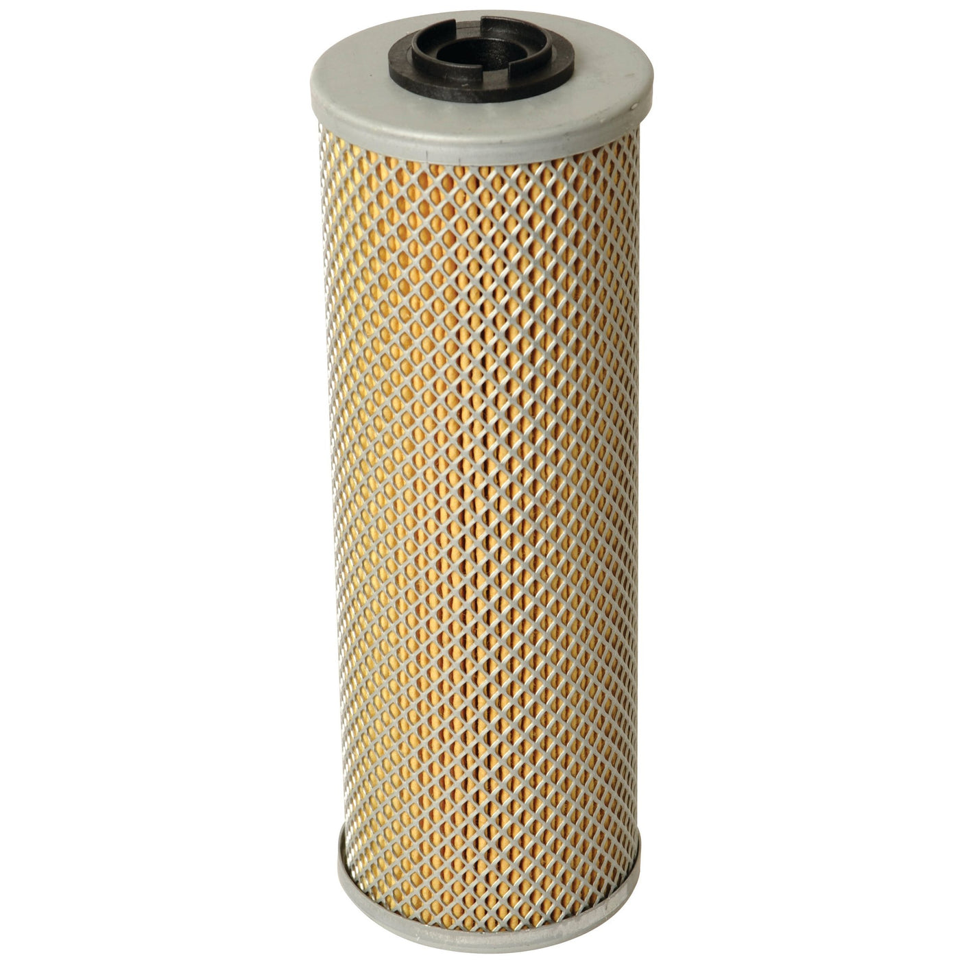 A hydraulic filter element with a honeycomb-patterned exterior and a black and gray top and bottom, similar in design to the Sparex Hydraulic Filter Element - HF7981 (Sparex Part No. S.109371).