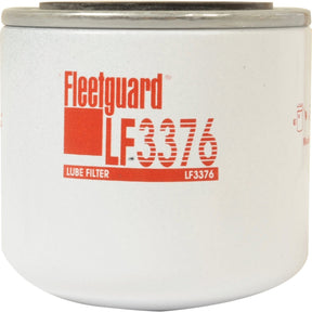 A white cylindrical oil filter branded with "Sparex," featuring red text stating "LF3376," meticulously designed for Case IH machinery.