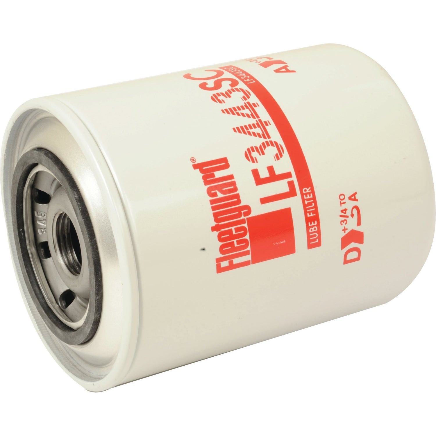 White cylindrical oil filter labeled "Sparex S.109410" with red and black text. Designed for Ford/New Holland equipment, it features a circular metal opening on one end.