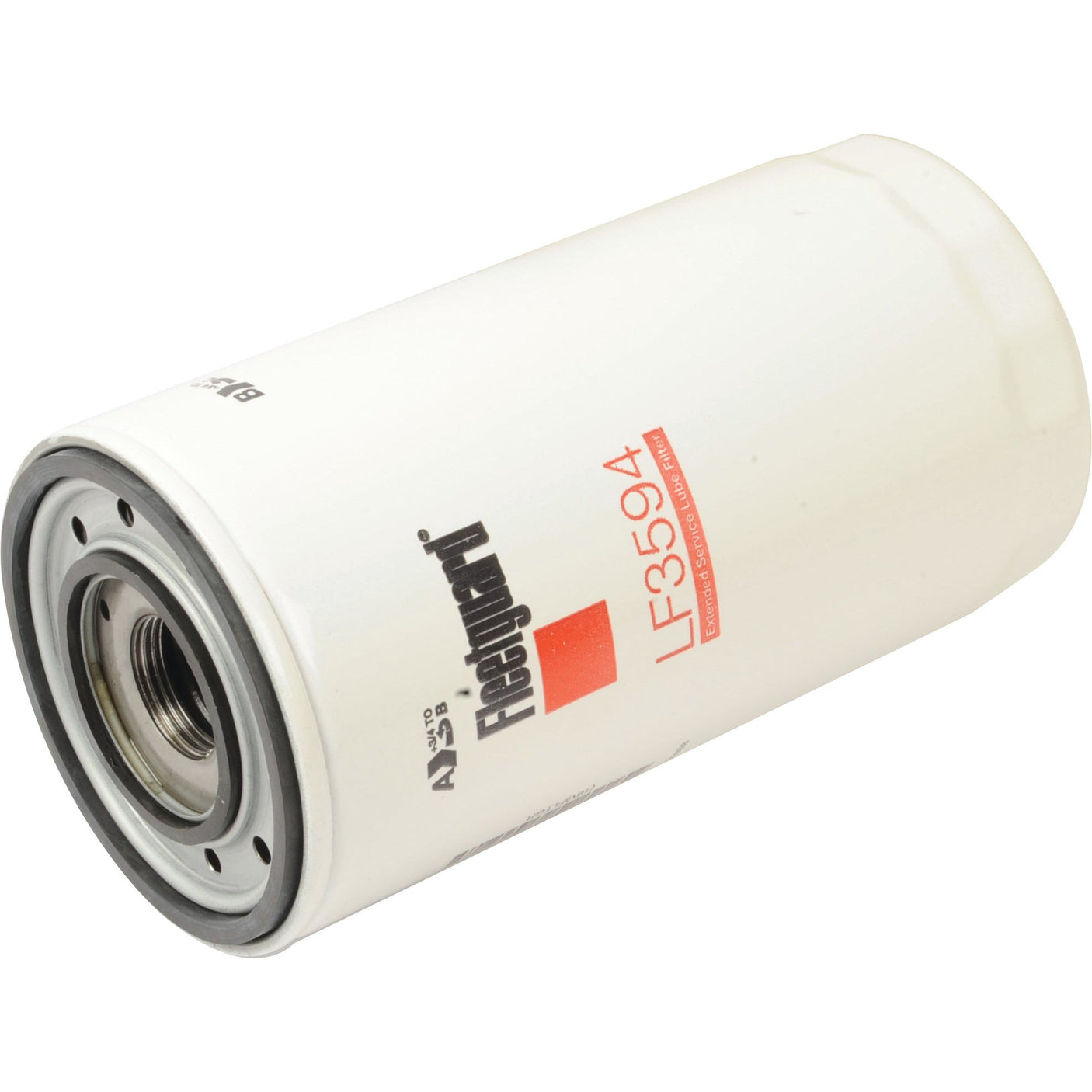 Image of a white Sparex Oil Filter - Spin On - LF3594 (Sparex Part No. S.109426) with black text and red details. Suitable for models like Fiat 3750, this oil filter ensures superior performance.