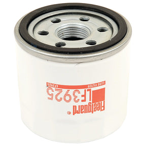 A white cylindrical oil filter, ideal for Kubota machinery, featuring the text "LF3925 Fleetguard" in red letters on its side and sold under the product name "Oil Filter - Spin On - LF3925" by Sparex (Sparex Part No. S.109451).