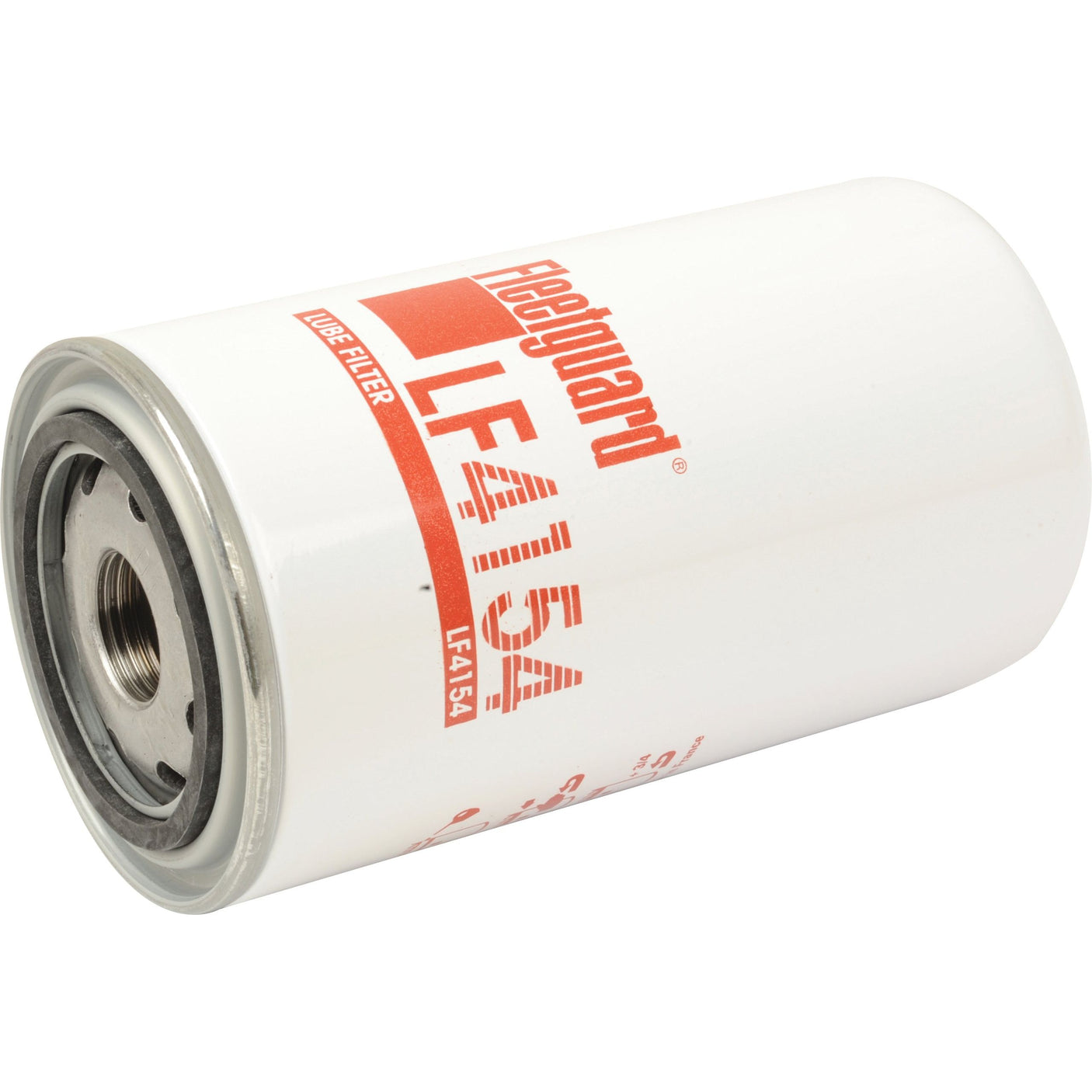 A cylindrical white oil filter with red text displaying "Fleetguard LF 4154" and other markings, branded as Sparex Part No. S.109462, compatible with Case IH tractors and Claas JAGUAR.