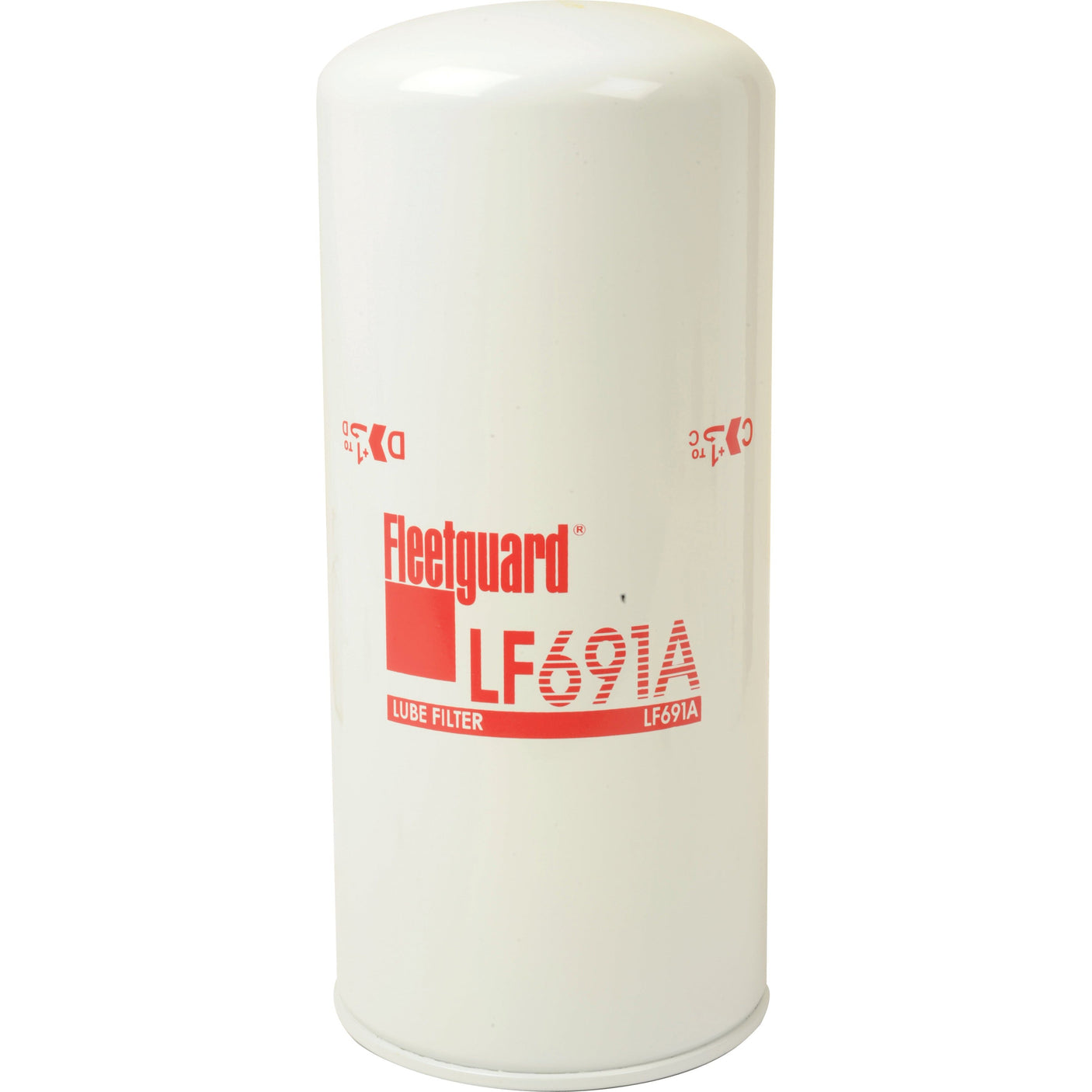 A white cylindrical Sparex oil filter, specifically the Oil Filter - Spin On - LF691A model (Sparex Part No.S.109509), featuring the red text "LF691A" written on it.