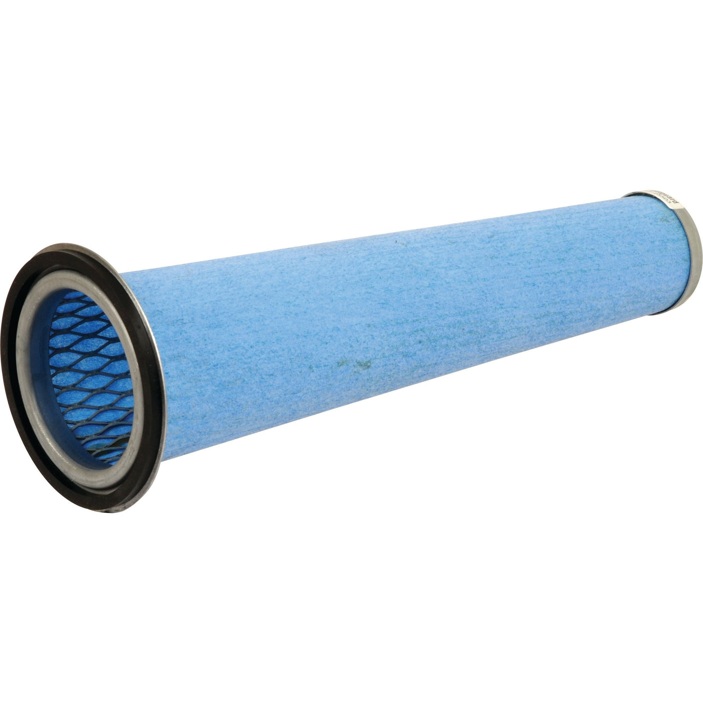 A cylindrical blue Sparex AF25503 inner air filter with metal mesh support and rubber seals at both ends.