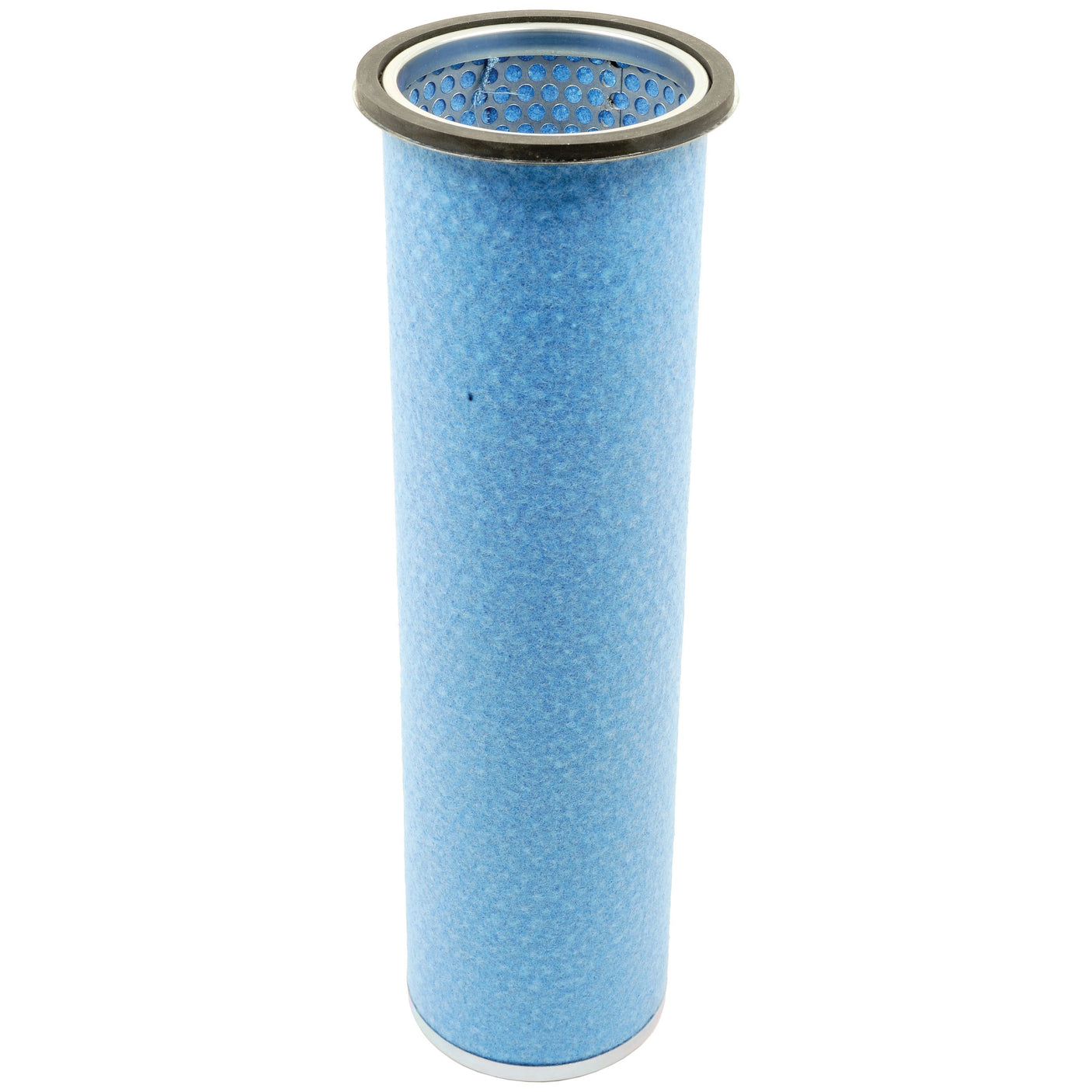 A cylindrical blue Fleetguard air filter with a perforated metal cap on both ends, branded as Sparex and identified by Part No. S.109577 (Air Filter - Inner - AF4150).