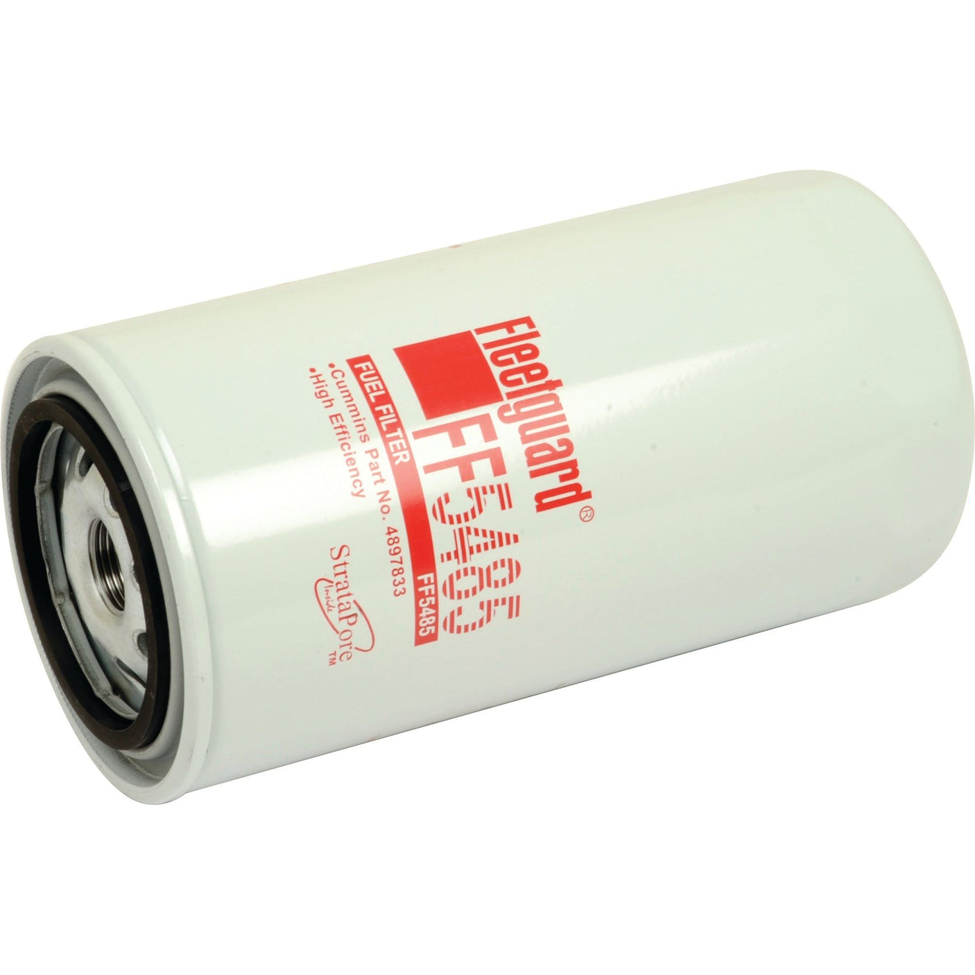 A white cylindrical Spin On fuel filter with the brand name "Sparex" and model number "S.109587" printed on it in red and black text.