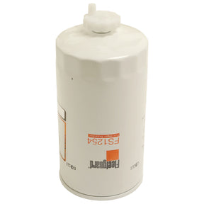 A cylindrical Sparex Fuel Separator - Spin On with the code FS1254 printed on it, featuring a white body and a small outlet on top, part number S.109596.