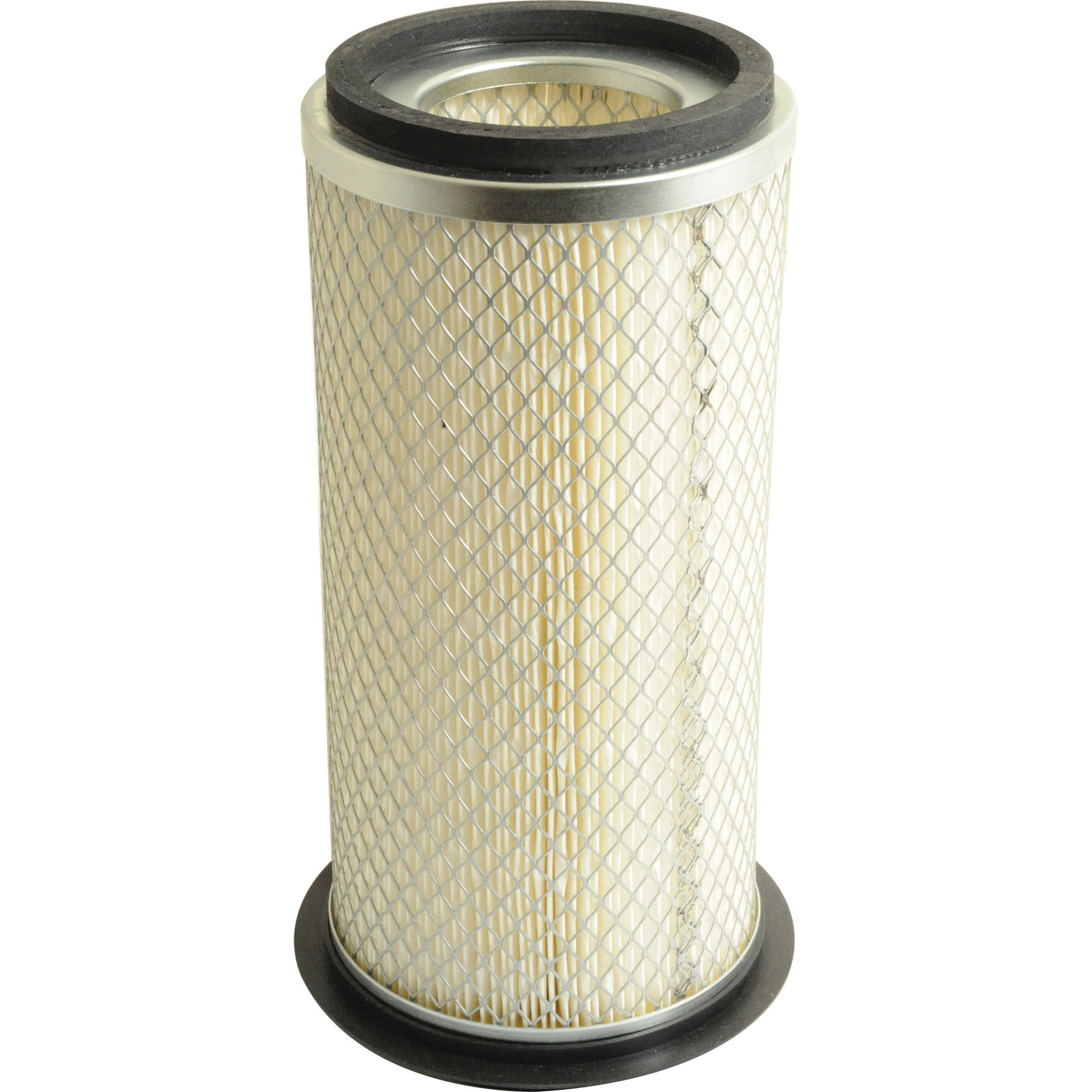 The Sparex Air Filter - Outer (Part No. S.109656) features a durable metal mesh exterior and a pleated paper interior, making it compatible with Case IH models. This Sparex air filter ensures efficient filtration for optimal engine performance.