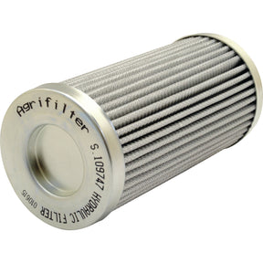 A cylindrical agricultural filter branded as "Sparex Agrifilter" with text printed on its metal end caps. This Hydraulic Filter - Element (Sparex Part No. S.109747), designed for compatibility with Valmet & Valtra machines, features pleated material to ensure optimal filtration.
