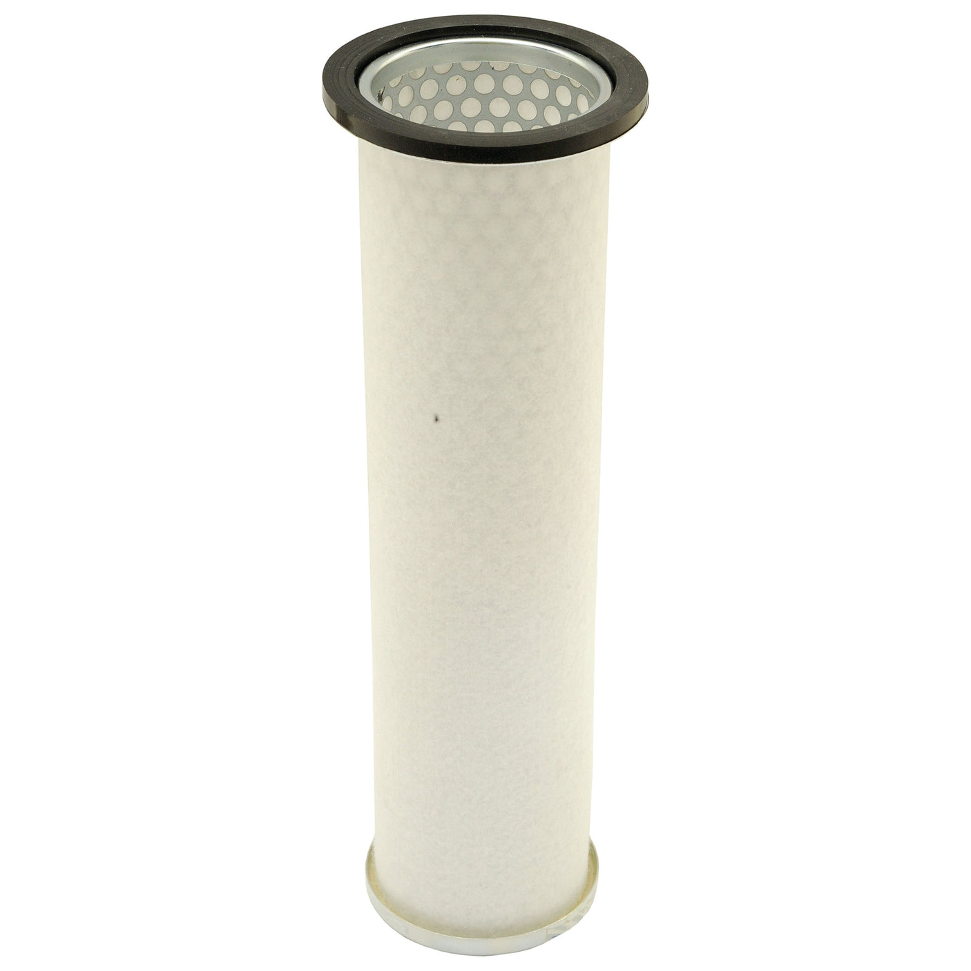 The Sparex Air Filter - Inner (Part No. S.109755) is a cylindrical filter with a white mesh exterior, black top and bottom edges, and visible inner perforations, suitable for Ford models.