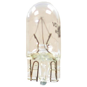 A close-up image of a small clear light bulb, identified as the Sparex Light Bulb (Filament), 12V, 3W, W2.1x9.5d (Sparex Part No.S.109969), displaying its internal filament and metal prongs at the bottom.