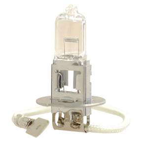 A Sparex 12V, 55W halogen light bulb (PK22s) with a metal base and a white wire connector, set against a white background.