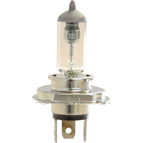 Close-up image of a Sparex Light Bulb (Halogen), 24V, 90W, P43t with a metal base and two electrical prongs, sold under Sparex Part No. S.109989.